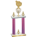 Double Pink Carbon Fiber Victory Tennis Trophy