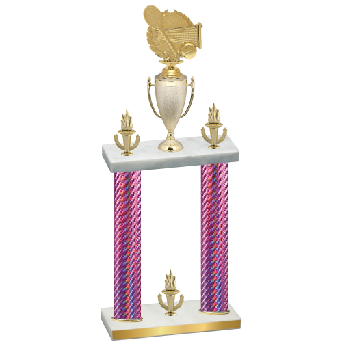 Double Pink Carbon Fiber Victory Tennis Trophy