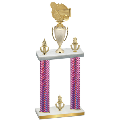 Double Pink Carbon Fiber Victory Tennis Trophy