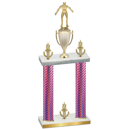 Double Pink Carbon Fiber Victory Wrestling Trophy