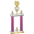 Double Pink Carbon Fiber Victory Bowling Trophy