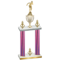 Double Pink Carbon Fiber Victory Tennis Trophy