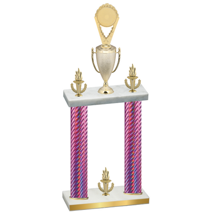 Double Pink Carbon Fiber Victory Insert Trophy