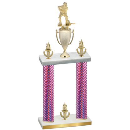 Double Pink Carbon Fiber Victory Hockey Trophy