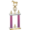 Double Pink Carbon Fiber Victory Horses Trophy