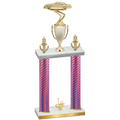 Double Pink Carbon Fiber First Place Cars Trophy