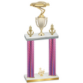 Double Pink Carbon Fiber Third Place Cars Trophy