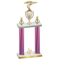 Double Pink Carbon Fiber Fourth Place Cars Trophy