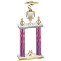 Double Pink Carbon Fiber Year Cars Trophy