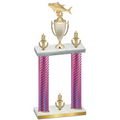 Double Pink Carbon Fiber Victory Fishing Trophy