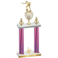 Double Pink Carbon Fiber Second Place Shooter Trophy
