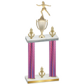 Double Pink Carbon Fiber Victory Skater Trophy