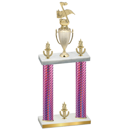 Double Pink Carbon Fiber Victory Music Trophy