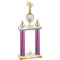 Double Pink Carbon Fiber First Place Academics Trophy