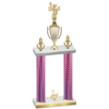 Double Pink Carbon Fiber Second Place Academics Trophy