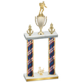 Double Flag USA Third Place Rugby Trophy