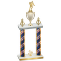 Double Flag USA Fourth Place Rugby Trophy