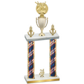 Double Flag USA Year Bowling Trophy