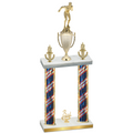 Double Flag USA Third Place Swimming Trophy