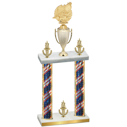 Double Flag USA Victory Swimming Trophy