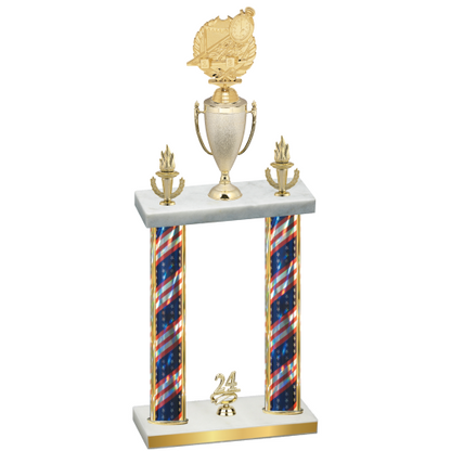 Double Flag USA Year Swimming Trophy