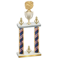 Double Flag USA Victory Cheerleading Trophy