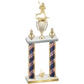 Double Flag USA First Place Lacrosse Trophy