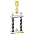 Double Flag USA Victory Pickleball Trophy