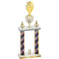 Double Flag USA Year Pickleball Trophy