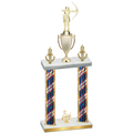 Double Flag USA Third Place Archery Trophy