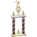 Double Flag USA Victory Shooter Trophy