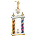 Double Flag USA Victory Shooter Trophy