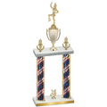 Double Flag USA Year Majorette Trophy