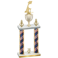 Double Flag USA Year Golf Trophy