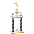 Double Flag USA Year Softball Trophy