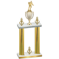 Double Gold Carbon Fiber Victory Rugby Trophy