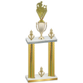 Double Gold Carbon Fiber Victory Rugby Trophy