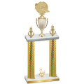 Double Gold Carbon Fiber Second Place Running Trophy