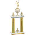 Double Gold Carbon Fiber Victory Tennis Trophy