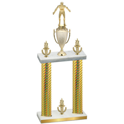 Double Gold Carbon Fiber Victory Wrestling Trophy