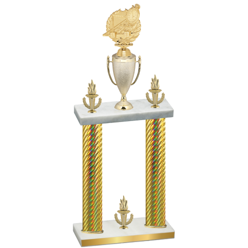 Double Gold Carbon Fiber Victory Swimming Trophy