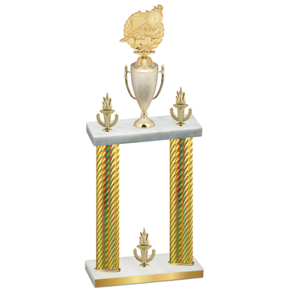 Double Gold Carbon Fiber Victory Swimming Trophy
