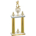 Double Gold Carbon Fiber Victory Hockey Trophy