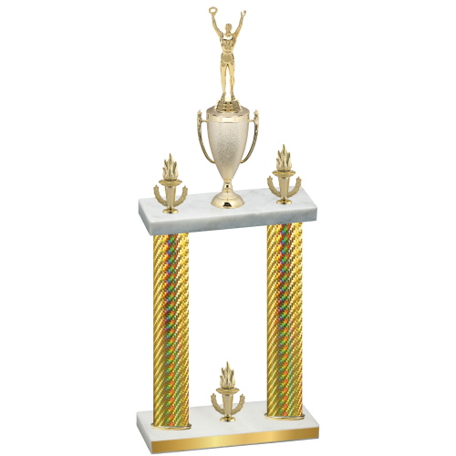 Double Gold Carbon Fiber Victory Victory Trophy