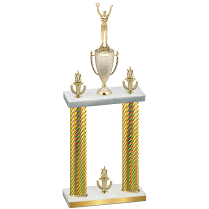 Double Gold Carbon Fiber Victory Victory Trophy