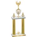 Double Gold Carbon Fiber First Place Victory Trophy