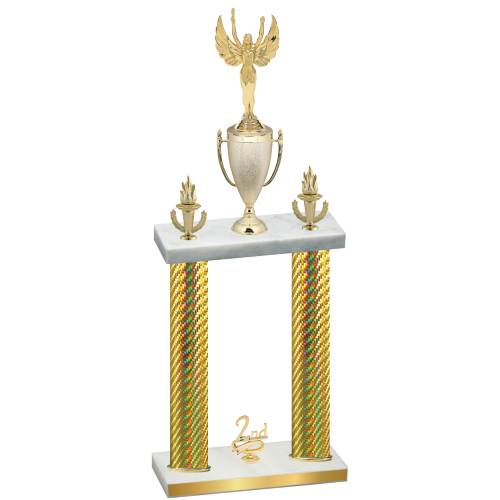 Double Gold Carbon Fiber Second Place Victory Trophy