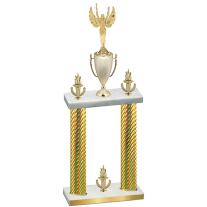 Double Gold Carbon Fiber Victory Victory Trophy