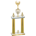 Double Gold Carbon Fiber Year Victory Trophy