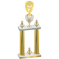 Double Gold Carbon Fiber Victory Pickleball Trophy